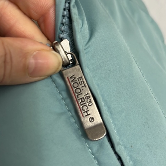 Woolrich Blue Grass Women’s Sz M Puffer Vest Full Zip Pockets Quilted - Picture 4 of 10